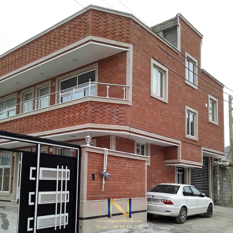 درصد های آجر و سنگ در نمای ساختمان