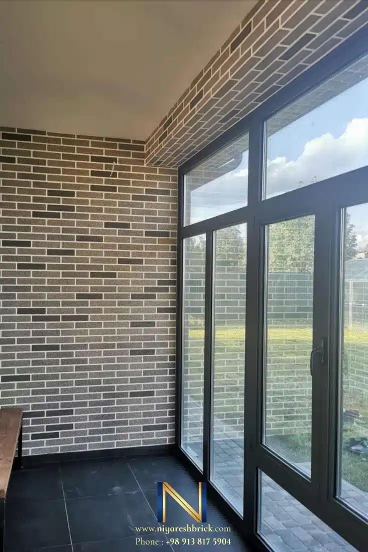 نمای ساختمان آجر طوسی + مصالح مکمل برای آجر طوسی 3 کاربردهای آجر طوسی