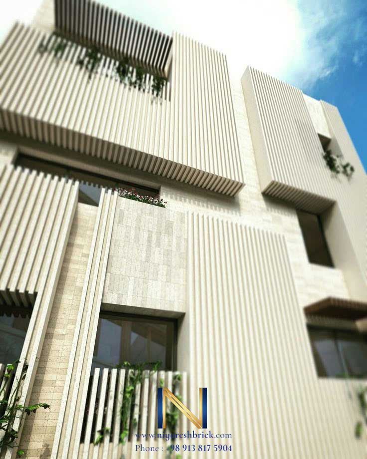 تایل های آجر نمای ساختمان