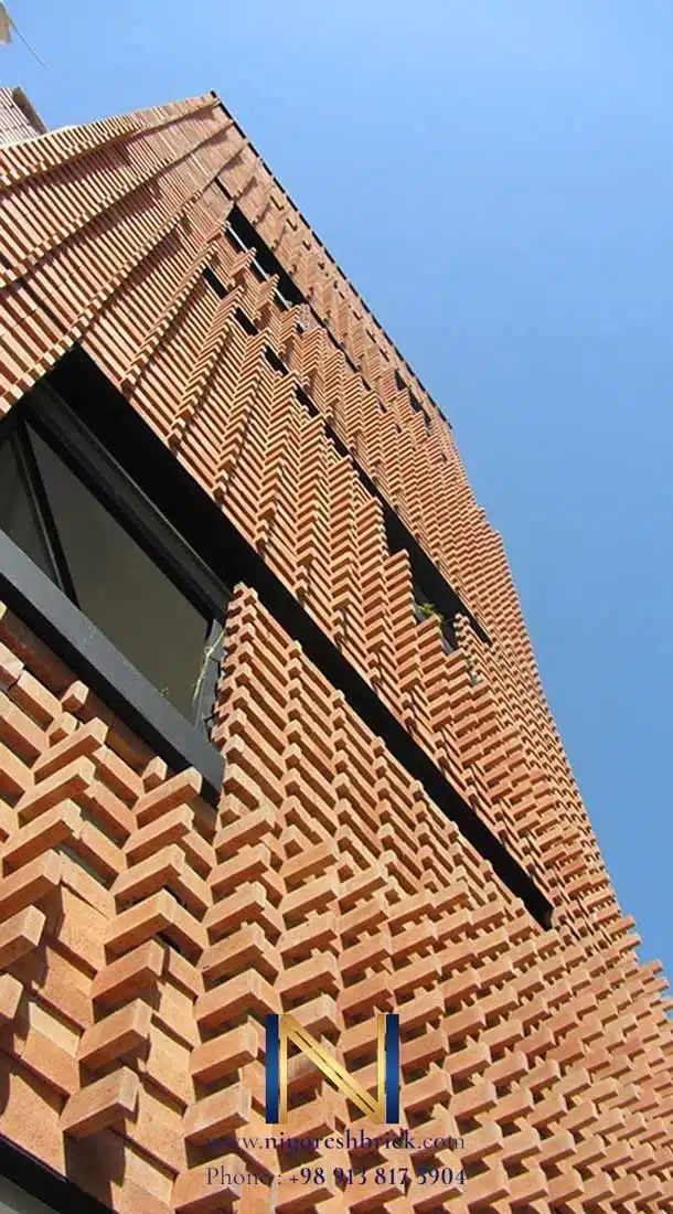 اجرای نما با آجر شاموتی