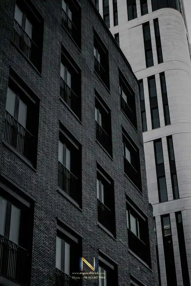 خرید آجر نسوز مشکی | نما با آجر مشکی