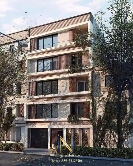 نمای ترکیبی سنگ و آجر نسوز | ترکیب خاص، مقاوم و چشم نواز 4 نما با سنگ و آجر