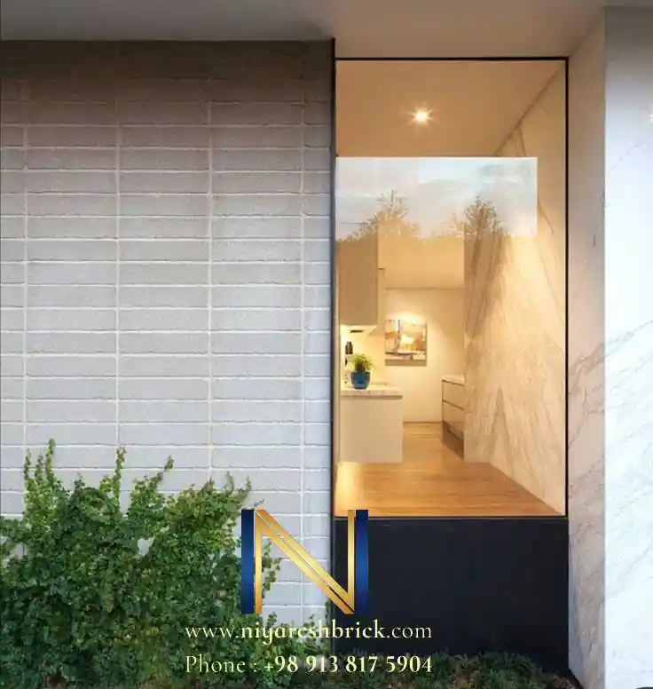 آجر تایل در نمای داخلی ساختمان