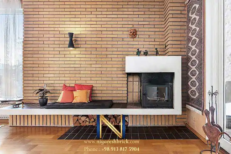 نمای ترکیبی با آجر شاموتی 